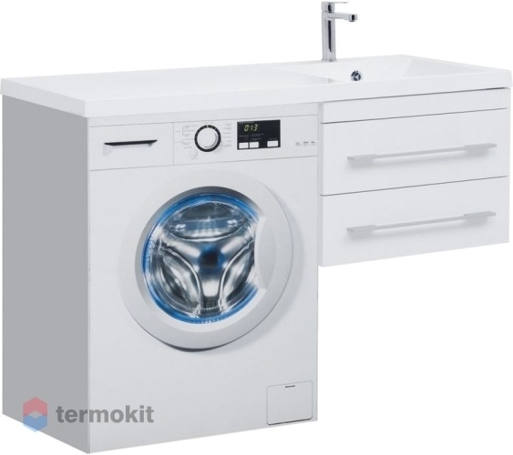 Тумба с раковиной Aquanet Нота 120 R подвесная белый глянец 00240161