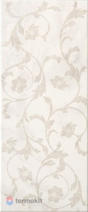 Керамическая плитка Gardenia Orchidea Lirica 67305 Dec. Floreale Bianco Marmara декор 25х60