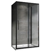 Душевой уголок ABBER Schwarzer Diamant 1950x1300x800 черный AG30130BH-S80B-S80B