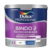Dulux Professional Bindo 2 глубокоматовая, Краска для потолков и стен белоснежная, 2,5л