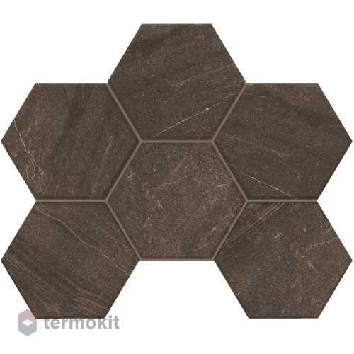 Керамогранит Эстима Gabbro GB04 Hexagon мозаика 25x28,5 непол.