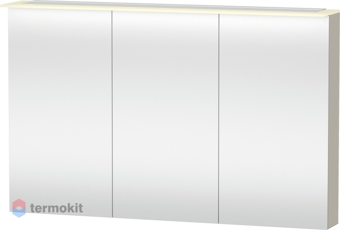 Зеркальный шкаф Duravit X-Large 120 с подсветкой Серо-коричневый XL759609191