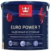 Tikkurila Euro Power 7 Водоразбавляемая краска для стен и потолков