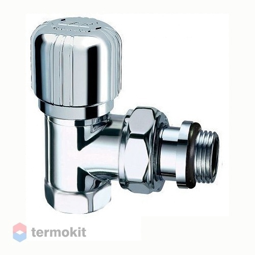 Far Вентиль термостат. угловой, серебро LadyFAR 1/2" ВР, EPDM