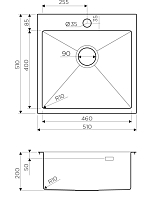 Мойка для кухни Omoikiri Akisame 51-GM 4973440