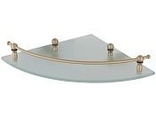 Полка стеклянная угловая Veragio GIALETTA VR.GIL-6417.BR