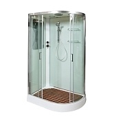 Душевая кабина Deto А 120x80 Хром (прозрачное стекло) А102 L стандартная