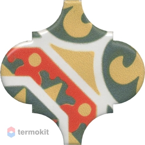 Керамическая плитка Kerama Marazzi Арабески Майолика OS/A35/65000 орнамент декор 6,5x6,5