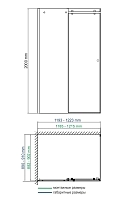 Душевой уголок WasserKRAFT 120x90x200 Vils 56R07