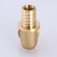 Valtec Угольник надвижной 16х16 латунь CW614N