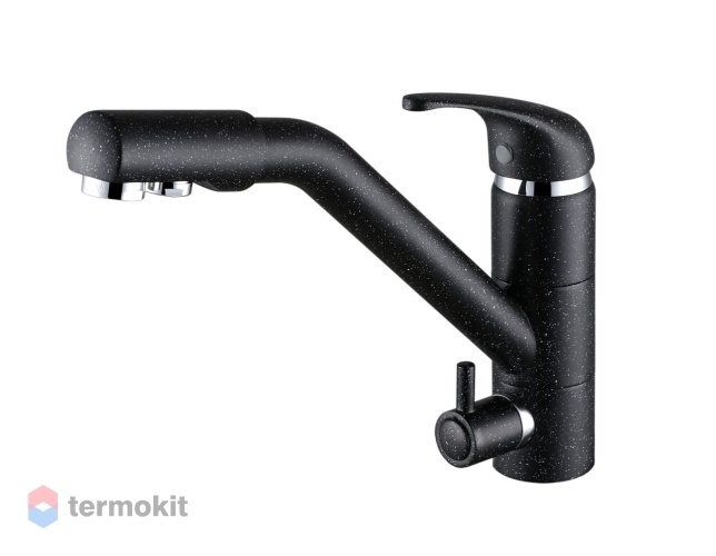 Смеситель для кухни Paulmark Hessen черный He213017-308