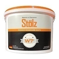 Stölz W7 Моющаяся шелковисто-матовая краска для стен и потолков, База C, 4.5 л