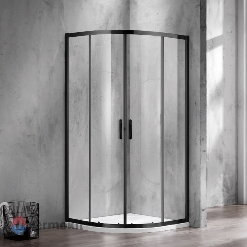 Душевой уголок Azario MILTON 2000x900x900 черный AZ-ND2142 900 Black