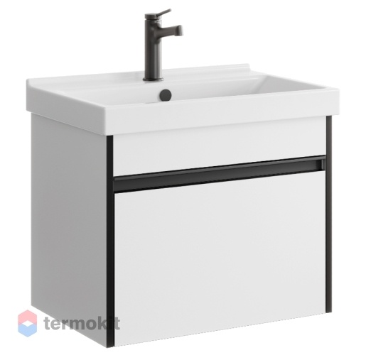 Тумба с раковиной Aqwella Urban 60 подвесная белый URB0106W+FST60SLWB01