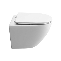 Унитаз подвесной BelBagno UNO-TOR безободковый, с системой смыва "Торнадо", с сиденьем soft close BB5177CH-TOR/SC