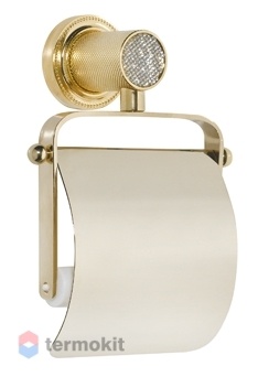 Держатель туалетной бумаги Boheme ROYALE CRISTAL GOLD золото 10921-G