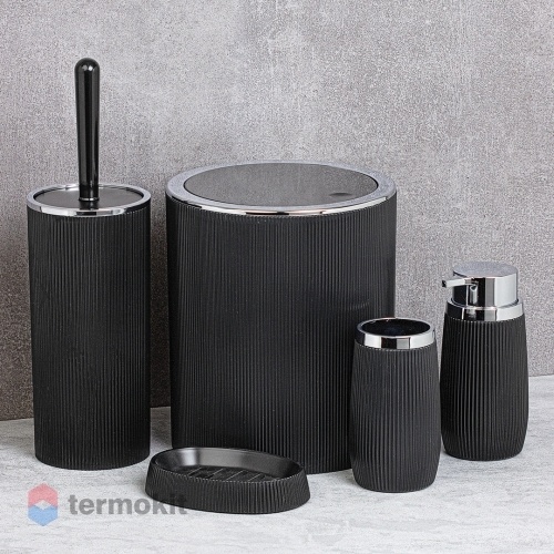 Комплект аксессуаров для ванной комнаты Bemeta HOME черный 290000208