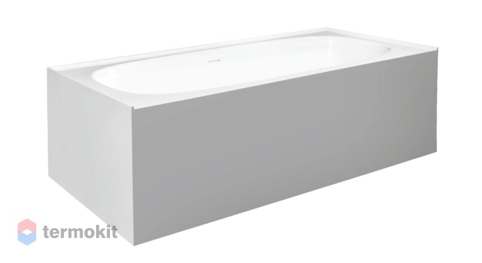 Ванна из искусственного камня NTBagno Fiorentina 1800x800 белый/серый NT206
