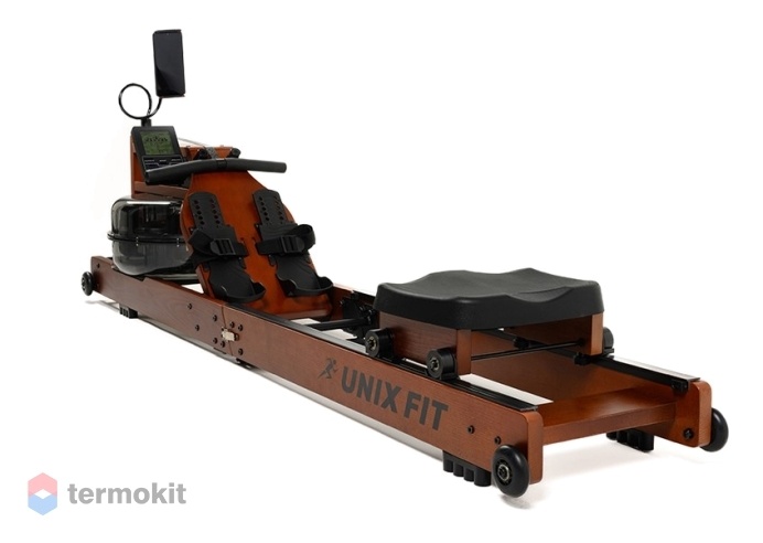 Гребной тренажер UNIXFIT Wood Rower Dark