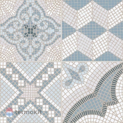 Керамогранит Gayafores Tessela Blue 33,2x33,2