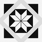 Керамогранит Cersanit Stream геометрия, белый (C-SM4A053D) 29,8х29,8