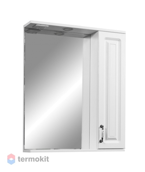 Зеркало-шкаф Stella Polar Кармела 65/С ольха белая SP-00000184