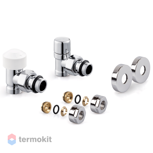 Набор термостатический для радиатора угловой ROYAL THERMO Design Pro 15 ...