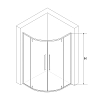 Душевой уголок RGW Stilvoll SV-53B 2000x800x800 черный 06325388-14