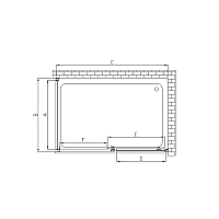 Душевой уголок Vincea Alpha 1950x1500x900 хром VSR-3AL9015CL