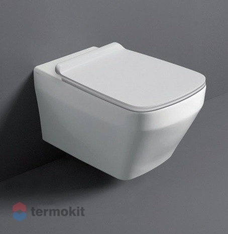 Унитаз подвесной Simas Baden Baden с сиденьем микролифт BB18bi+BB004bi/cr