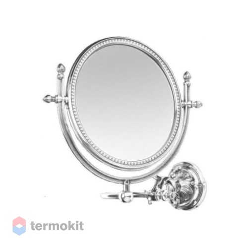 Косметическое зеркало двустороннее Art&Max Barocco хром AM-2109-Cr