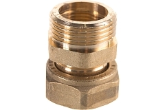 Elsen Сгон американка прямой НВ 3/4", 3/4" латунь с плоским уплотнением