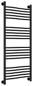 Водяной полотенцесушитель Сунержа Флюид+ 1200x500 матовый черный арт. 31-0222-1250