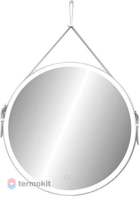 Зеркало Art&Max MILAN 100 с подсветкой и функцией антизапотевания подвесное белый AM-Mil-1000-DS-F