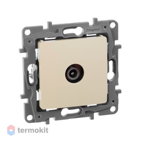 Телевизионная розетка оконечная Legrand Etika Легранд Этика слоновая кость 672365