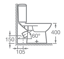 Унитаз напольный Roca Access с бачком и сиденьем 34P23900Y