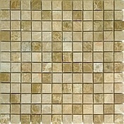 Мозаика Caramelle Mosaic Pietrine 7mm Emperador Light Pol (2,3x2,3) 29,8x29,8