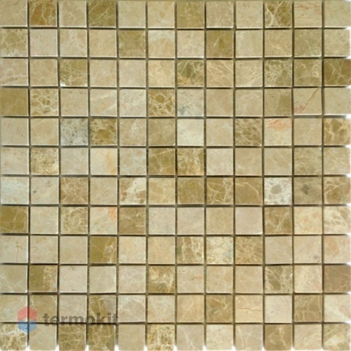 Мозаика Caramelle Mosaic Pietrine 7mm Emperador Light Pol (2,3x2,3) 29,8x29,8