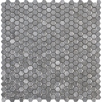 Металлическая мозаика Lantic Colonial Gravity Aluminium Hexagon Metal 30,7x30,4