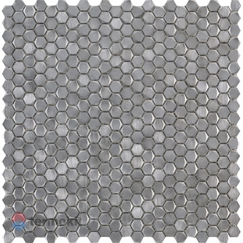 Металлическая мозаика Lantic Colonial Gravity Aluminium Hexagon Metal 30,7x30,4