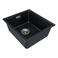 Мойка для кухни Paulmark LUMI чёрный металлик LU41-BLM
