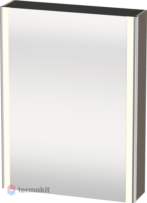 Зеркальный шкаф Duravit XSquare 60 с подсветкой Серая фланель XS7111L9090