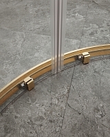 Душевой уголок Cezares Molveno 1950x1300x1000 брашированное золото MOLVENO-RH-2-130/100-C-BORO-IV