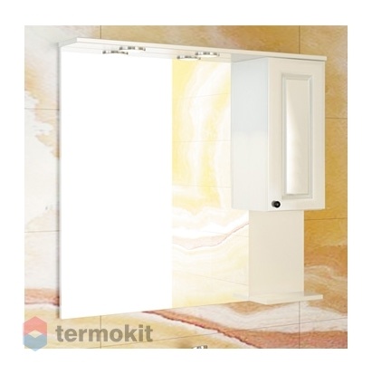 Зеркальный шкаф Comforty Севилья-85 подвесной слоновая кость 00003132625