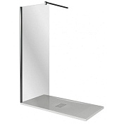 Душевая перегородка Good Door WALK IN 1000х1950 черный матовый ВИ00013