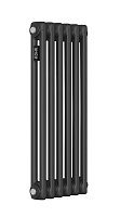 Стальной трубчатый радиатор Kohr Heim 2057/06 секций с боковым подключением 3/4 черный
