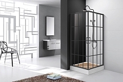 Душевой уголок Ceruttispa 1950x900x900 черный Muza90
