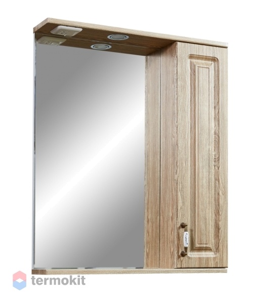 Зеркальный шкаф Stella Polar Кармела 65/С карпатская ель SP-00000181