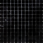 Мозаика Caramelle Mosaic Pietrine 4mm Nero Oriente Pol (2,3x2,3) 29,8x29,8