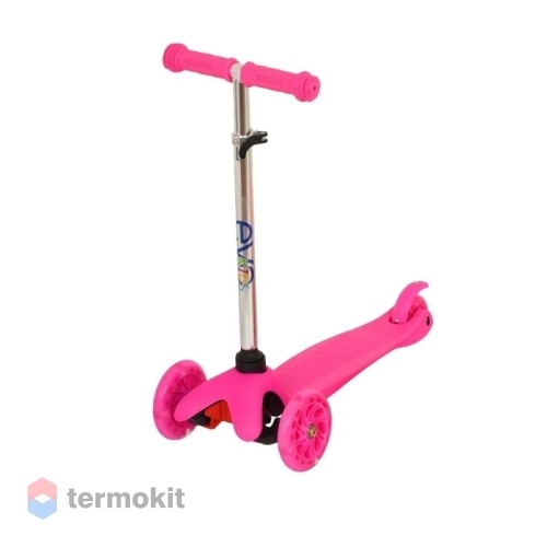 Самокат Evo Kids М-5 со светящимися колесами, розовый